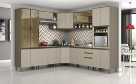 Cozinha Modulada Conect com 13 Peças Duna/Cristal - Henn