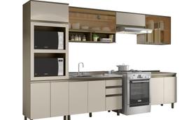 Cozinha Modulada Conect com 6 Peças Duna/Cristal - Henn