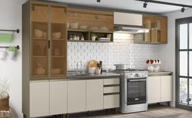 Cozinha Modulada Conect com 6 Peças Duna/Cristal - Henn