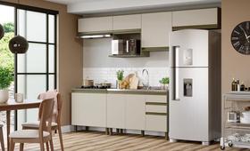 Cozinha Modulada Conect com 7 Peças Duna/Cristal - Henn