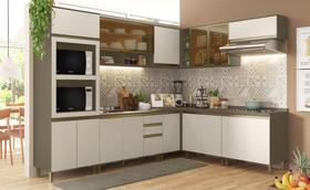 Cozinha Modulada Conect com 8 Peças Duna/Cristal - Henn