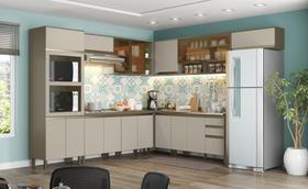 Cozinha Modulada Conect com 8 Peças Duna/Cristal - Henn