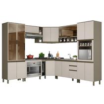 Cozinha Modulada Connect 06 Duna/Cristal - Henn Cozinha Modulada Connect 06 Duna/Cristal - Henn