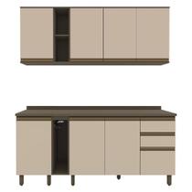 Cozinha Modulada Connect 6 Peças com Porta Toalha - Móveis Henn Cozinha Modulada Connect 6 Peças com Porta Toalha - Móveis Henn