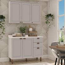 Cozinha Modulada Cristal Clássica 120cm Estilo Provençal