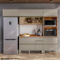 Cozinha modulada demartêz proença 100 mdf paneleiro duplo forno e vidros reflecta