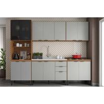 Cozinha Modulada Demóbile 6 Peças Firenze C6P126 Amendola/Nude Prime TX