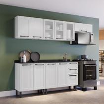 Cozinha Modulada em Aço 5 Peças 11 Portas Sendo 2 de Vidro 2 Gavetas Florença Itatiaia Cozinha Modulada em Aço 5 Peças 11 Portas Sendo 2 de Vidro 2 Gavetas Florença Itatiaia