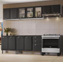 Cozinha Modulada em Aço 5 Peças 12 Portas 2 Gavetas em Aço New Premium Itatiaia