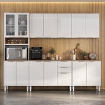Cozinha Modulada em Aço 5 Peças 14 Portas 2 Gavetas Paneleiro Nicho Forno Renova Itatiaia Branco/Neve Cozinha Modulada em Aço 5 Peças 14 Portas 2 Gavetas Paneleiro Nicho Forno Renova Itatiaia Branco/Neve
