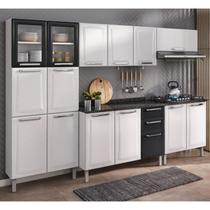 Cozinha Modulada em Aço 5 Peças 15 Portas 2 Gavetas Balcão P/ Cooktop 5Q Tarsila Itatiaia Cozinha Modulada em Aço 5 Peças 15 Portas 2 Gavetas Balcão P/ Cooktop 5Q Tarsila Itatiaia