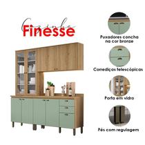 Cozinha Modulada Finesse Composição 32 Capuccino Menta - THB Cozinha Modulada Finesse Composição 32 Capuccino Menta - THB