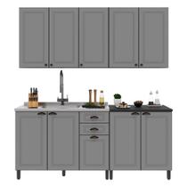 Cozinha Modulada Firenze 4 Peças com Balcão 120cm sem Tampo - Indékes