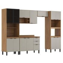 Cozinha Modulada Firenze FI0001 Amêndola Touch Nude Prime TX - Demóbile