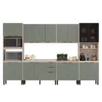 Cozinha Modulada Firenze FMT006 Avena Touch Menta - Demóbile