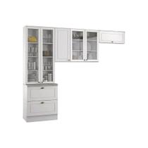Cozinha Modulada Henn Americana 3 Peças (2 Armários + 1 Paneleiro) CPT11 Branco Cozinha Modulada Henn Americana 3 Peças (2 Armários + 1 Paneleiro) CPT11 Branco