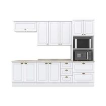 Cozinha Modulada Henn Americana 7 Peças (2 Armários + 2 Balcões + 1 Paneleiro + 2 Complementos) C7P01 Branco Cozinha Modulada Henn Americana 7 Peças (2 Armários + 2 Balcões + 1 Paneleiro + 2 Complementos) C7P01 Branco