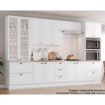 Cozinha Modulada Henn Americana 7 Peças (2Aéreos+2Balcões+2Paneleiros+1Complemento) C5P66 Branco-Henn