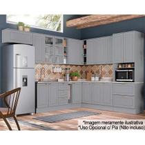 Cozinha Modulada Henn Americana Henn 16 Peças C5P38 Cinza Cozinha Modulada Henn Americana Henn 16 Peças C5P38 Cinza