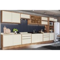 Cozinha Modulada Henn Americana Versalis 14 Peças (6Aéreos+4Balcões+1TorreQuente+3Complementos) C14P166 Freijo/Cinza Argila-Herval Cozinha Modulada Henn Americana Versalis 14 Peças (6Aéreos+4Balcões+1TorreQuente+3Complementos) C14P166 Freijo/Cinza Argila-Herval