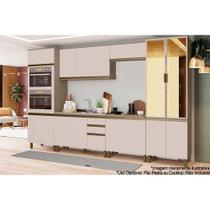 Cozinha Modulada Henn Connect 7 Peças (2Aéreos+2Balcões+2Paneleiros+1Complemento) C5P96 Duna/Cristal-Henn