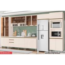Cozinha Modulada Henn Connect 8 Peças (3Aéreos+2Balcões+2Paneleiros+1Complemento) C5P75 Off White-Henn
