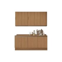 Cozinha Modulada Kappesberg Maxxi 6 Peças (2Aéreos+2Balcões+2Complementos) C6P37 Canela-Kappesberg Cozinha Modulada Kappesberg Maxxi 6 Peças (2Aéreos+2Balcões+2Complementos) C6P37 Canela-Kappesberg