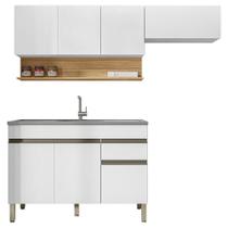 Cozinha Modulada Line Ktp Supremo 3 Pçs Balcão Pia Freijó Cozinha Modulada Line Ktp Supremo 3 Pçs Balcão Pia Freijó