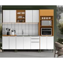 Cozinha Modulada Luana 5 Peças Com 12 Portas Balcão Para Pia Sem Tampo - Aramóveis