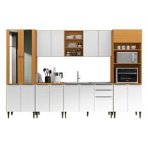 Cozinha Modulada Luana Composição 3 Cinamomo Branco - Aramóveis