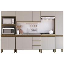 Cozinha Modulada Mademóvel Margarida MDP 200,5x300x51cm Sem Pia