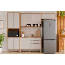 Cozinha Modulada MGM 4 Peças Celeste C4P262 Cinamomo/Off Cozinha Modulada MGM 4 Peças Celeste C4P262 Cinamomo/Off