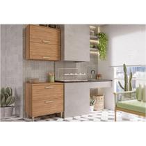 Cozinha Modulada MGM Bella 2 Peças (1Aéreo+1Balcão) 80cm Freijo-MGM
