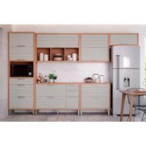 Cozinha Modulada MGM Eloise MGM 6 Peças CZ026 Cinamomo/Platina Cozinha Modulada MGM Eloise MGM 6 Peças CZ026 Cinamomo/Platina