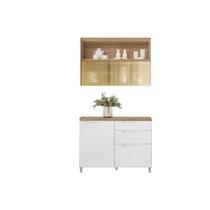 Cozinha Modulada Nesher Marquesa Nesher 2 Peças CZ427 Branca/Nature