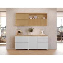 Cozinha Modulada Nesher Marquesa Nesher 4 Peças CZ428 Branca/Nature