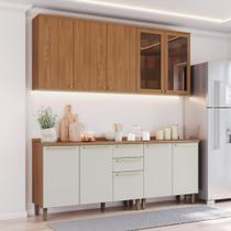 Cozinha Modulada para Área Seca 200cm 9 Portas 3 Gavetas Requinte Henn Cozinha Modulada para Área Seca 200cm 9 Portas 3 Gavetas Requinte Henn