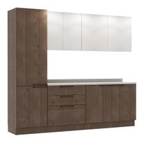 Cozinha Modulada Pequena Herval Amsterdam, 5 Peças, Avelã e Off White