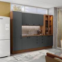 Cozinha Modulada Pixel Kappesberg Tapajós/Cinza Sagrado 280cm