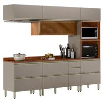 Cozinha Modulada Proença 5 peças Torre Quente Nogueira Nude Prime TX - Demartez