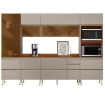 Cozinha Modulada Proença 6 Peças com Cristaleira e Aéreo 120cm - Demartêz Cozinha Modulada Proença 6 Peças com Cristaleira e Aéreo 120cm - Demartêz