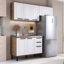 Cozinha Modulada Provençal 3 Peças Balcão 120cm 2 Armários