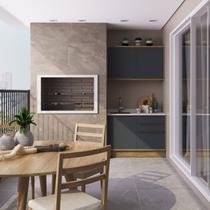 Cozinha Modulada Viena 2 Peças 1 Armário Aéreo 1 Balcão Para Varanda Herval Cozinha Modulada Viena 2 Peças 1 Armário Aéreo 1 Balcão Para Varanda Herval