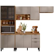 Cozinha Modular com 4 peças Firenze Composição FI0006 Amendola Touch/Nude Prime Tx - Demóbile