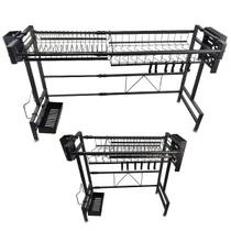 Cozinha Modular Escorredor Ajustavel Suspenso Pia Bancada Copo Prato Louça Organizaçao Utensilios Prateleira Gancho Duravel Resistente