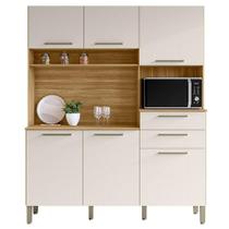 Cozinha Montesa 6 Portas E 2 Gavetas Freijó Soft - Kits Paraná Cozinha Montesa 6 Portas E 2 Gavetas Freijó Soft - Kits Paraná