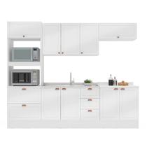 Cozinha Pérola com Rodapé 5 Peças Torre Quente Aéreo 3 Portas Balcão 120 Balcão 80 e Basculante Yescasa Cozinha Pérola com Rodapé 5 Peças Torre Quente Aéreo 3 Portas Balcão 120 Balcão 80 e Basculante Yescasa