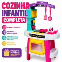 Cozinha Pia Infantil Completa Com Acessórios Mini Chef Brinquedo Educativo Menina Pia Fogão Casinha Cozinha Pia Infantil Completa Com Acessórios Mini Chef Brinquedo Educativo Menina Pia Fogão Casinha
