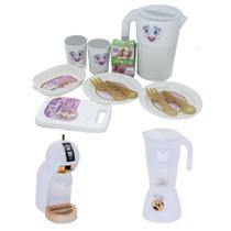 Cozinha Princesa Menina Liquidificador Jantar Cafeteira 14P