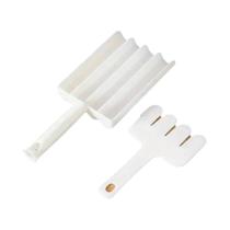 Cozinha quad arroz bola fabricante peixe almôndega molde colher de plástico ferramenta enchimento